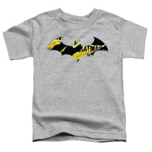 Trevco Sportswear BM3563-TT-2 Batman Torn Gotham Logo Toddler Short Sleeve T-Shirt, Athletic Heather - Medium 3T