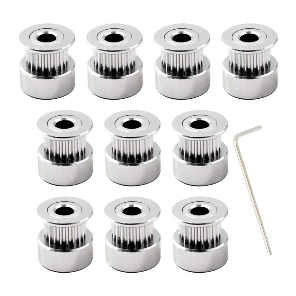 GT2 Remenice Rozvodovho Remene 20 Zubu 8Mm Otvor Pro 3D Tiskrnu Cnc Remen O Rce 6Mm Balen 10 Kusu (Klc Je Soucst)-image