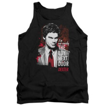 Trevco Sportswear SHO197-TK-1 Dexter Boy Next Door Adult Tank Top, Black - Small