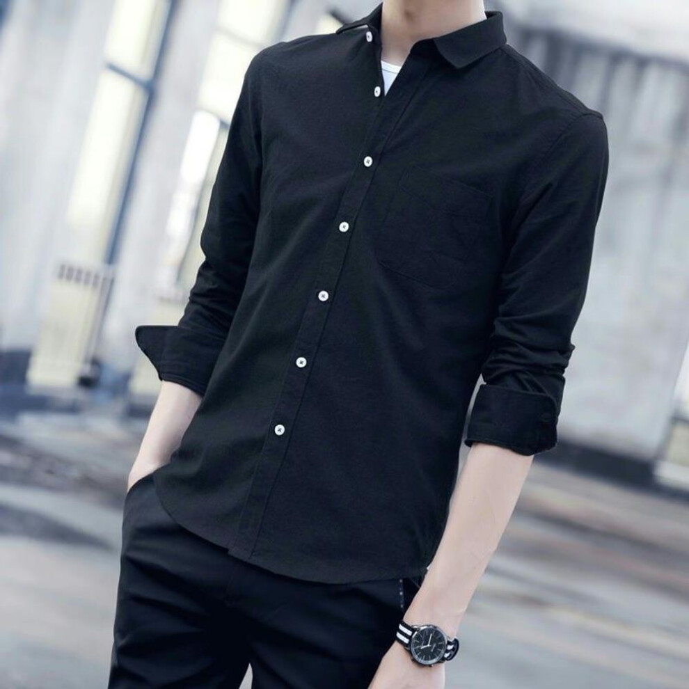 (black, XL) Men's Long-Sleeve Leak-Detection Work Jacket: Dirt-Resistant, Spring/Autumn Construction Wear