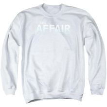 Trevco Sportswear SHO489-AS-3 Affair Logo Adult Crewneck Sweatshirt, White - Large