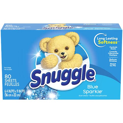 Snuggle Fabric Softener Dryer Sheets  Blue Sparkle  80 Count 2