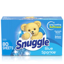Snuggle Wasverzachter Drogerlakens Blauw Sparkle 80 stuks