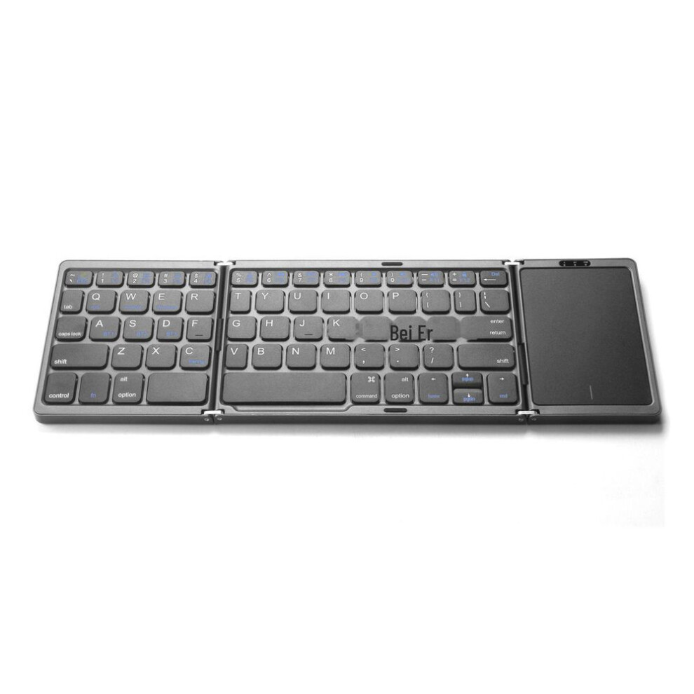 (dark gray) "new Foldable Wireless Keyboard With Large Touchpad For Mobile Devices