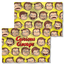 Trevco Sportswear UNI878FB-PLO1-0 Curious George Heads Pillow Case, White - 20 x 28 in.