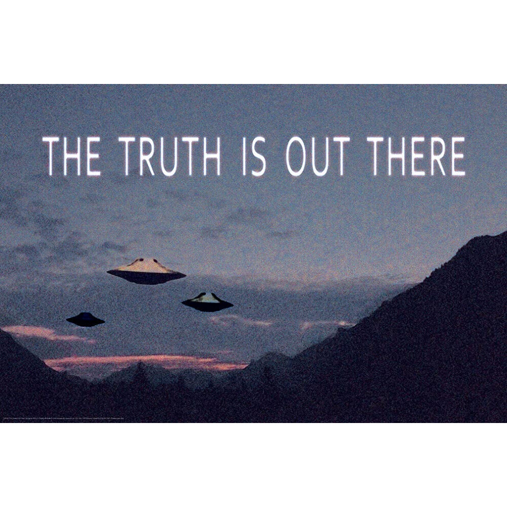 Affiche Studio B X-Files La v   rit    est l   -bas OVNI 24x36