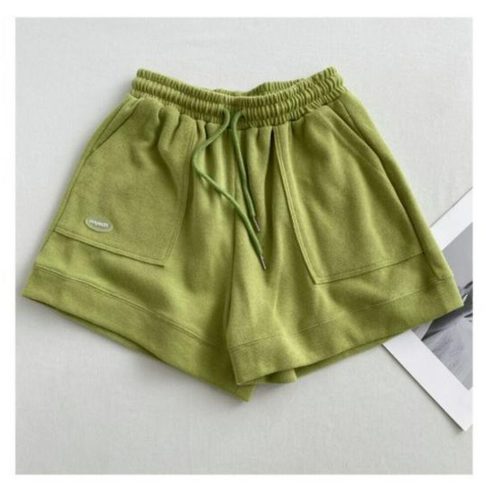(green, XXL) "2025 Korean High-Waist A-Line Casual Sports Shorts for Women