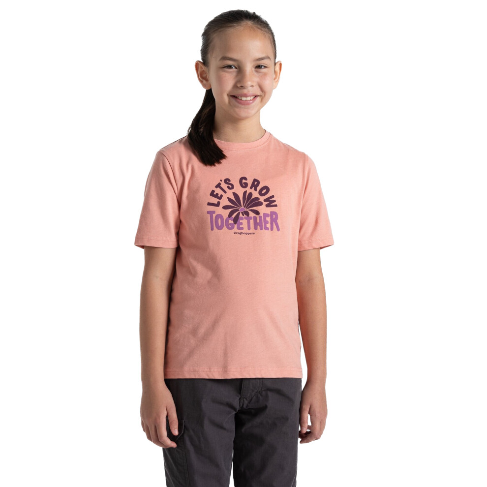 (3-4 Years, Sunset Haze) Craghoppers Childrens/Kids Ellis Let's Grow Together Short-Sleeved T-Shirt