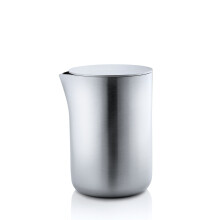 Blomus Basic Milk Container med l?g 9,7 x 6,6 x 7,5 cm b?rstet rustfrit st?l