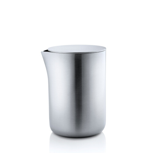 Blomus Basic Milk Container med l?g 9,7 x 6,6 x 7,5 cm b?rstet rustfrit st?l