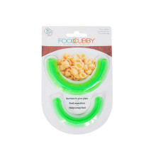Divisor de Prato Food Cubby 2 PACK Verde - Separador de Alimentos - Silicone Seguro para Alimentos