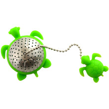 NORPRO NOR-5647 S/S Turtle Tea Infuser Green 2 """" x 2 """" x 1.25 """"