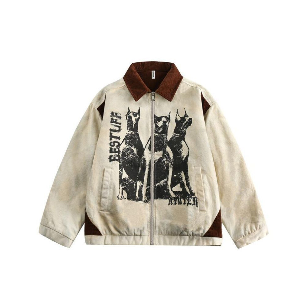 (L) "Unisex Retro High Street Winter Jacket - Loose Fit