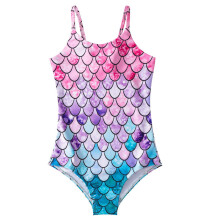 (C, 150) Children's Mermaid Swimsuit Girl One-piece Swimsuit Girl Sling Swimsuit