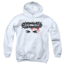 Trevco Sportswear WBT923-YFTH-1 Chilling Adventures of Sabrina Crown of Thorns Youth Hooded Sweatshirt, White - Small