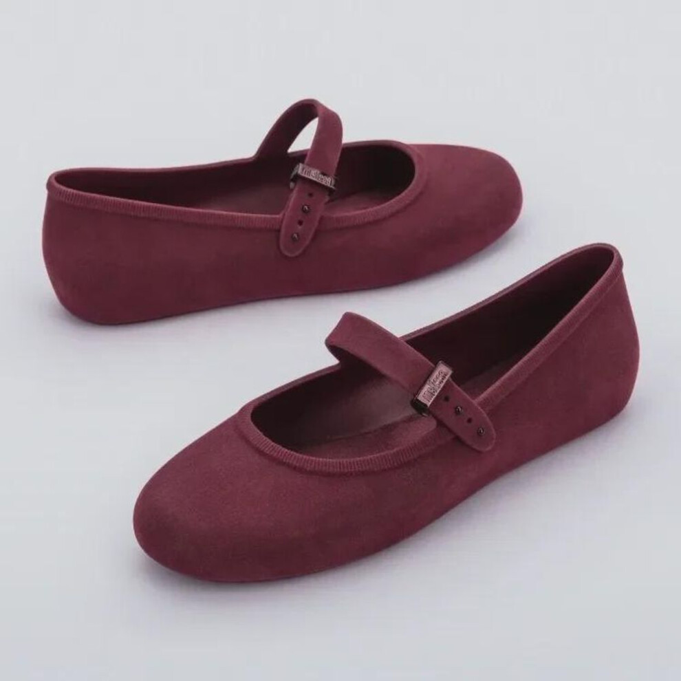 (black, 37) "2024 Melissa Ballet Flats With Velvet Lining - Autumn/winter Collection, Simple Square-toe Design