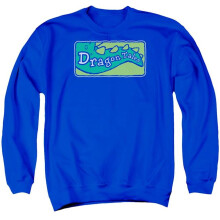 Trevco Sportswear DRT102B-AS-4 Dragon Tales Logo Clean Adult Crewneck Sweatshirt, Royal - Extra Large