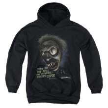 Trevco Sportswear WBM907-YFTH-1 Beetlejuice Chucks Daughter Youth Hooded Sweatshirt, Black - Small