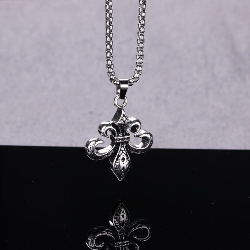 retro Cross Necklace: Versatile Long Pendant For Men And Women – Sweater Chain And Hip-hop Accessory