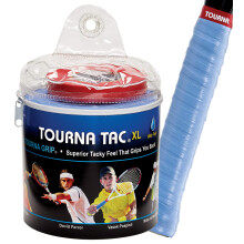 Tourna Tac Blue 30 Pack Travel Pouch Tacky Feel Tennis grip