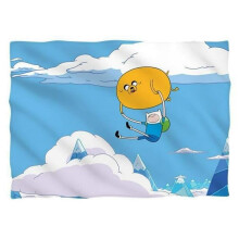 Trevco Sportswear CN390FB-PLO1-0 Adventure Time Balloon Front Back Print Pillow Case, White - 20 x 28 in.