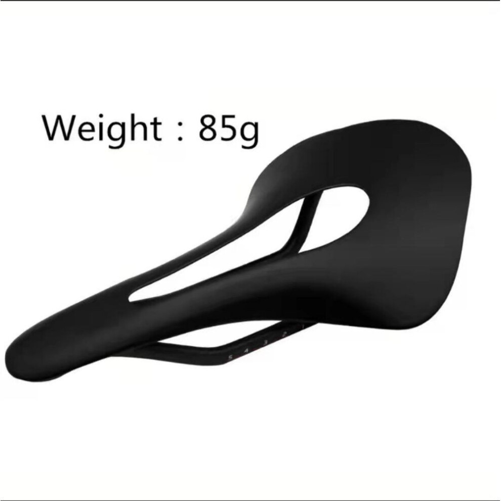 (black, Special Size) "2024 Carbon Fiber Bike Saddle: Lightweight 85g, Shock Absorbing