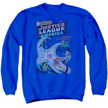 Trevco Sportswear DCO410B-AS-1 DC No 28 Adult Crewneck Sweatshirt, Royal - Small