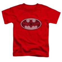 Trevco Sportswear BM2628-KT-1 Batman Rosey Signal Toddler Short Sleeve T-Shirt, Red - Large 4T