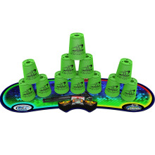 Speed Stacks | Sport Stacking Competitor, Neon Groen - 12 Cups, Holding Stem, Met GX Timer En Mat | WSSA Goedgekeurd