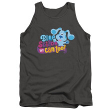 Trevco Sportswear NICK403-TK-4 Blues Clues & You We Can Too Adult Tank Top, Charcoal - Extra Large