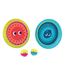 B. jtkok - Laptlabds jtk - Kzi trambulin kszlet - Poppin laptok - 2 pattog korong s 2 labda - Catch & Toss sportjtkok gyerekeknek - 3 v
