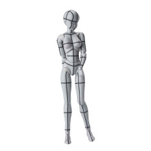 TAMASHII NATIONS - Body Chan - Wireframe (Grå Färg Ver.) - Bandai Spirits S.H.Figuarts Figur