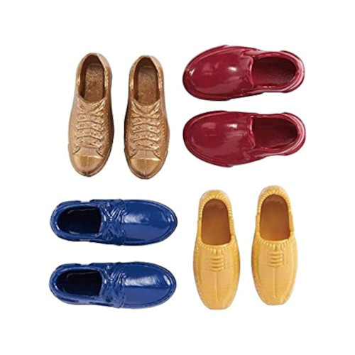 Mattel Ensemble de 4 chaussures Mattel Barbie Ken GWF12
