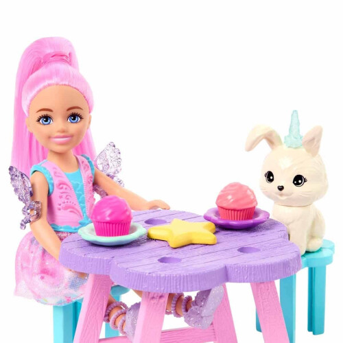 Barbie Barbie Μαγεία Chelsea Κούκλα & Σετ Παιχνιδιού με Πήγασο, Άλογο με Φτερά 2
