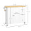 Homcom HOMCOM Kitchen Island on Wheels, Kitchen Cart with Drop Leaf, White 3