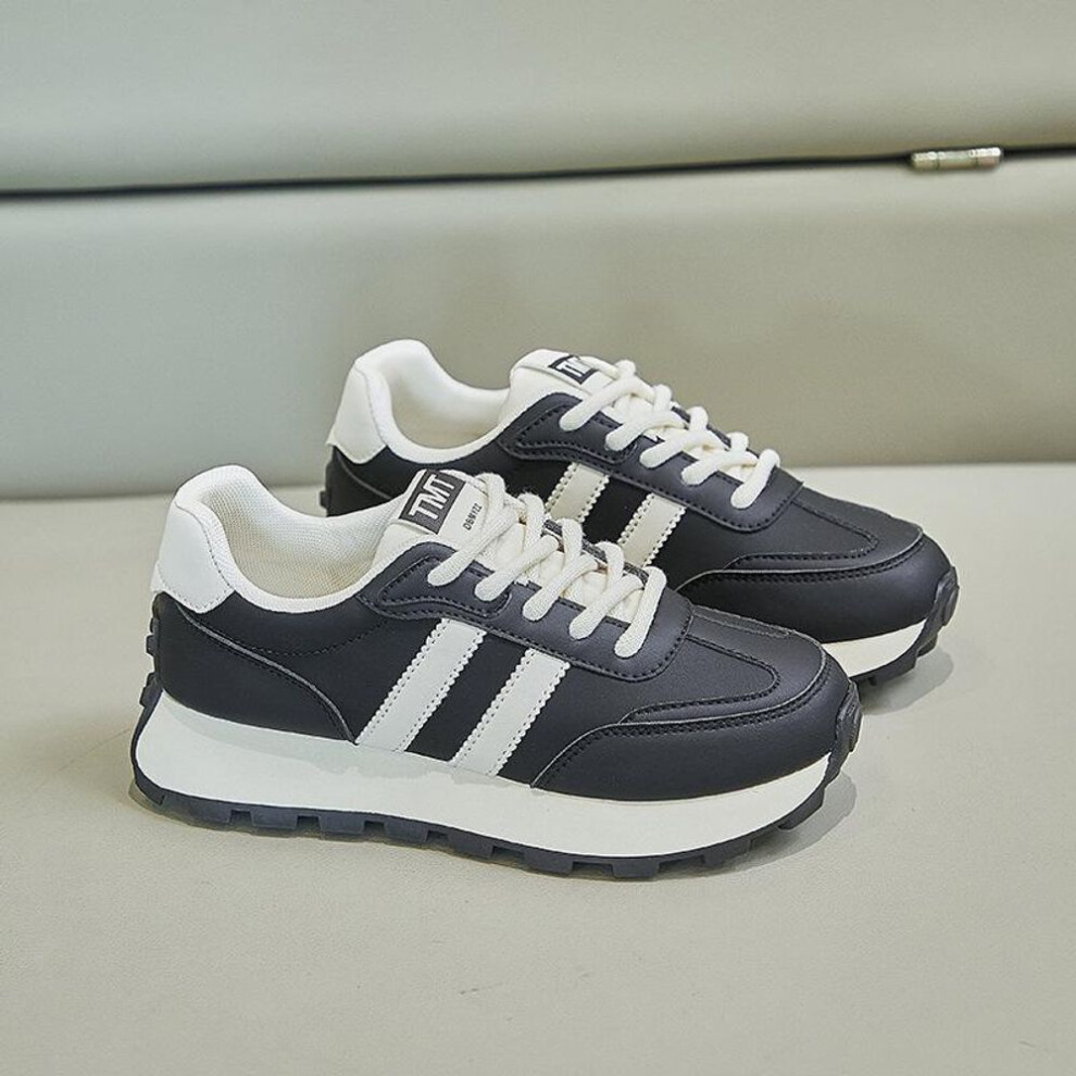 (black, 38) Fd6688 Women's Trendy Korean Forrest Gump-inspired Running Shoes, Spring 2025 Casual Sneakers.