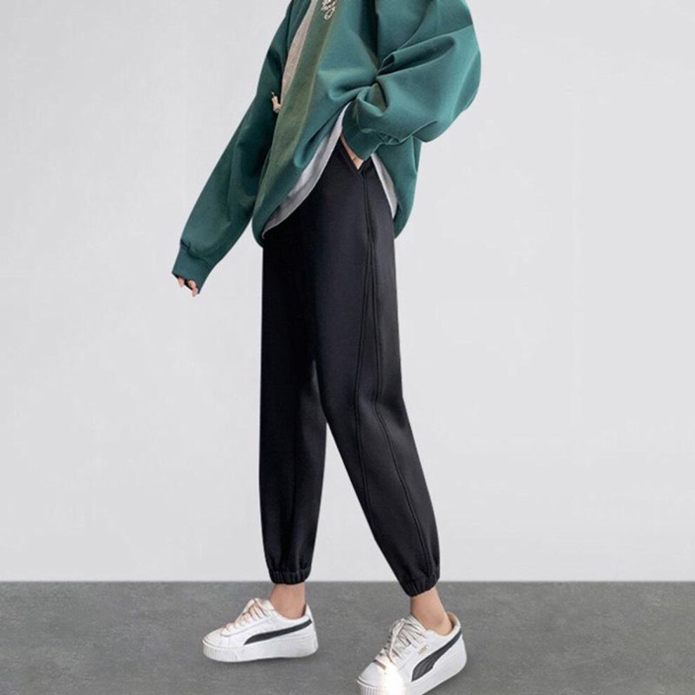 (black, 3XL) "autumn/winter Maternity Belly Support Harem Pants - Loose Casual Leggings For Pregnancy