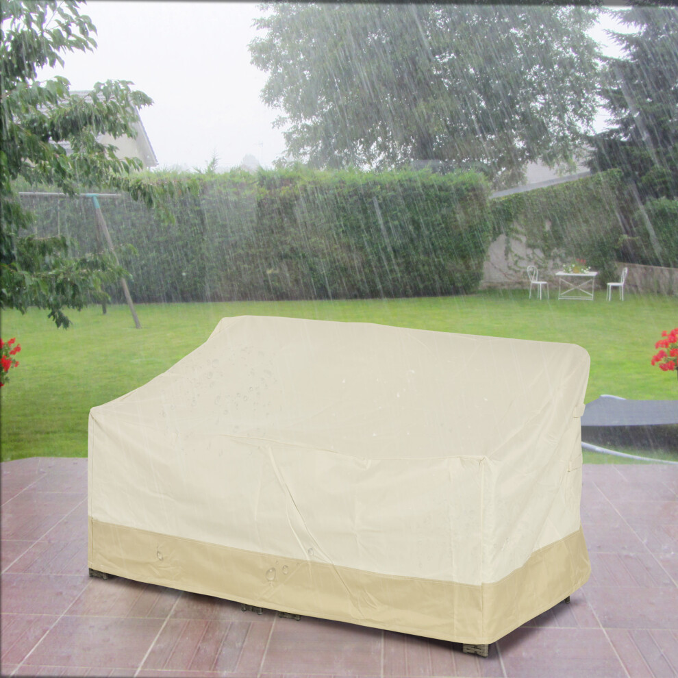Outsunny Furniture Rain Cover 3 Seater Garden Rattan Chair Bench Waterproof