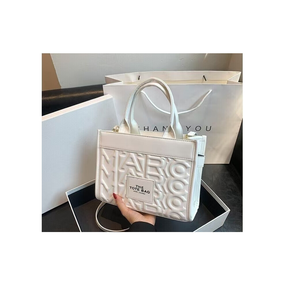 (Clothing, Shoes & Accessories > Luggage, Bags & Travel Accessories > Bags & Backpacks > Women's Hand,  ) (white) Women's handbags New embossed design-image-OPC-PGCSPSX-NEW