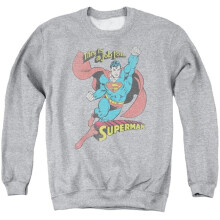 Trevco Sportswear DCO538-AS-5 DC on the Job Adult Crewneck Sweatshirt, Athletic Heather - 2X