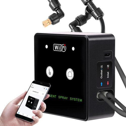 WiFi Automatic pulprower Rainforest Terrarium Timed Fogging System Reptile Intelligent Humidification Spray Kit 1