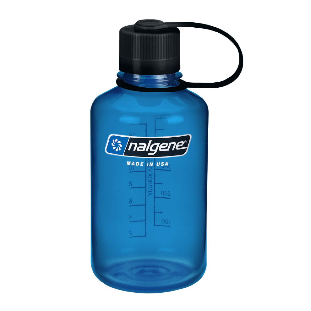 Bouteille D'eau Nalgene Tritan 1 Pinte Goulot Troit Sans Bpa Bleu Ardoise-image