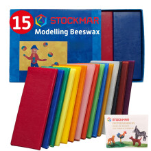 Stockmar Prrodn modelovac vcel vosk -15barevn sada listu z vcelho vosku - pro deti, batolata Umelci Waldorf Organick umeleck potreby Netoxick