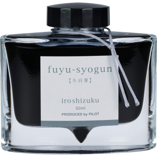 PILOT Iroshizuku Bottled Fountain Pen Ink Fuyu-Syogun Rigor of Winter (Cool Gray) 50ml Bottle (69215)