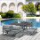 Outsunny Outsunny 9-Piece Patio Dining Set: 4 Cushioned Chairs, 4 Ottomans & Glass Table - Aluminum, Model 84B-479 1