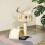 PawHut PawHut Cat Tree Scratching Post Activity Centre Climber Hanging Ball Beige 1