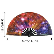 (04) Colorful Folding Fans For Kung Fu Handheld Kung Fu Folding Fans Portable Traditional Dance Supplies For Stages
