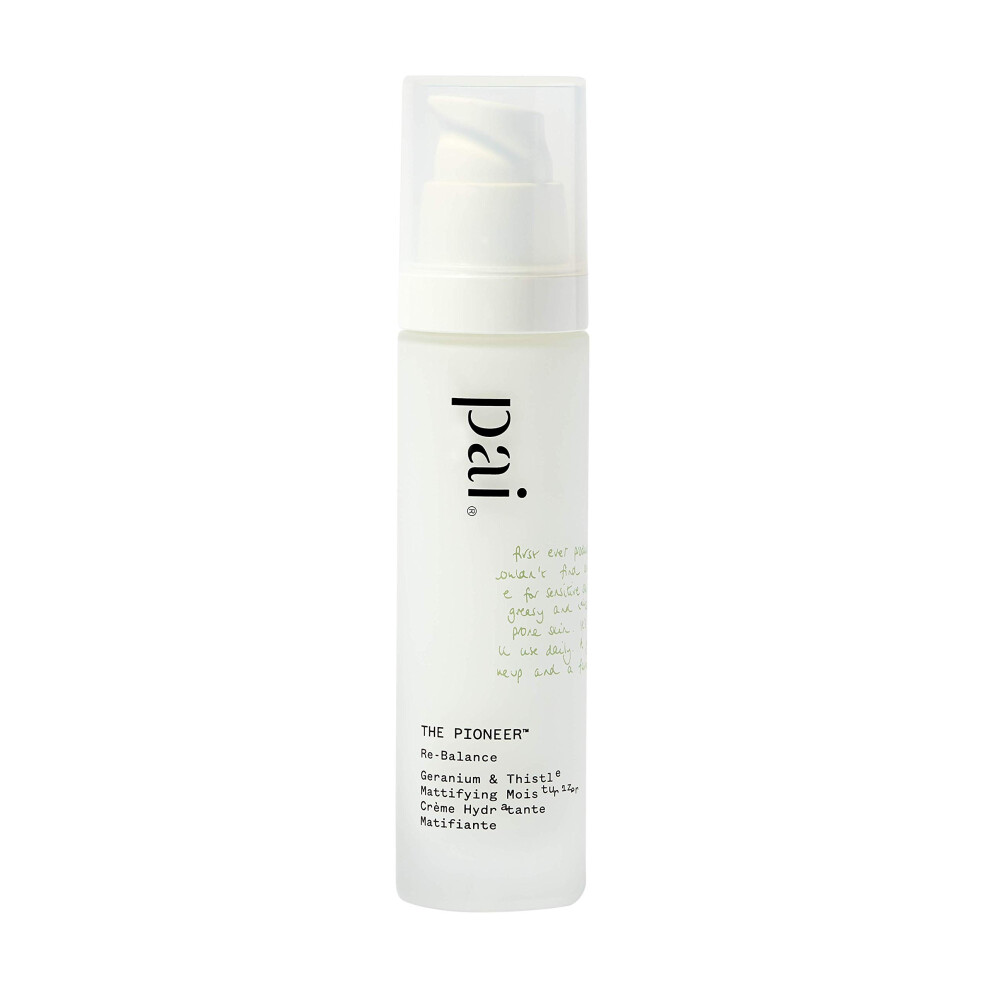 Pai Shau Pai Skincare - The Pioneer: Geranium + Thistle Mattifying Moisturizer | Natural Vegan Sensitive Skincare (1.7 Fl Oz | 50 Ml)