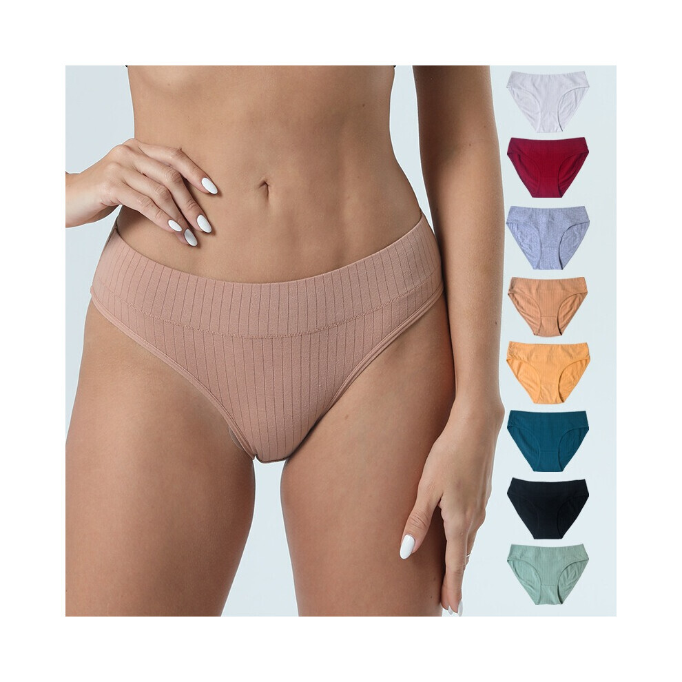 (8-piece set, XL) (8-piece set, XL) 8PCS/set of Women's Underwear Pure Cotton Large Size Mid-Waist Women's Briefs Pure Cotton Ladies Underwear-image-OPC-PGCT68K-NEW
