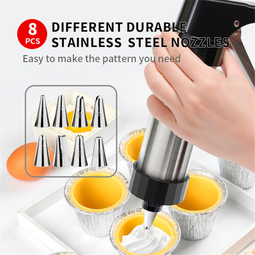 13pcs/set DIY Manual Cookie Mold Gun Cookie Press Kit Machine Gun Decorating Squeezing Machine Making Churros Device Baking Tool 1
